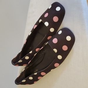 Kate Spade polka dot Parker flats size 8